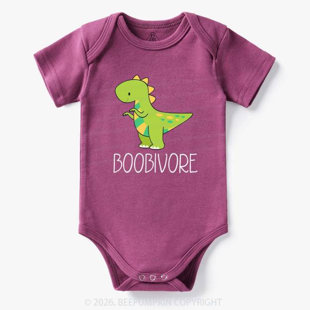 Funny Boobivore Dinosaur Bodysuit