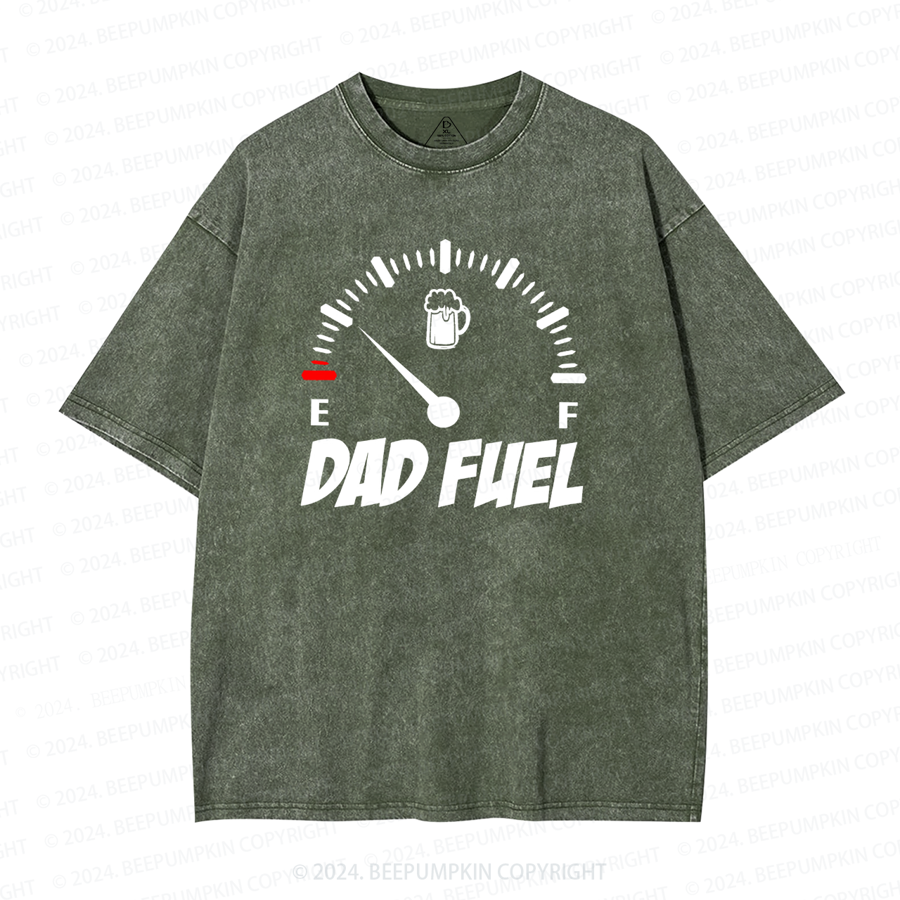 Dad Fuel Gasoline Dad Washed T-Shirts 