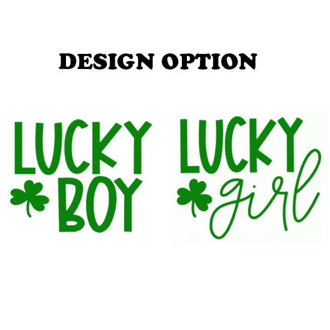 Personalized Lucky Boy And Girl St.Patricks Day Toddler&Kid's Tees Beepumpkin