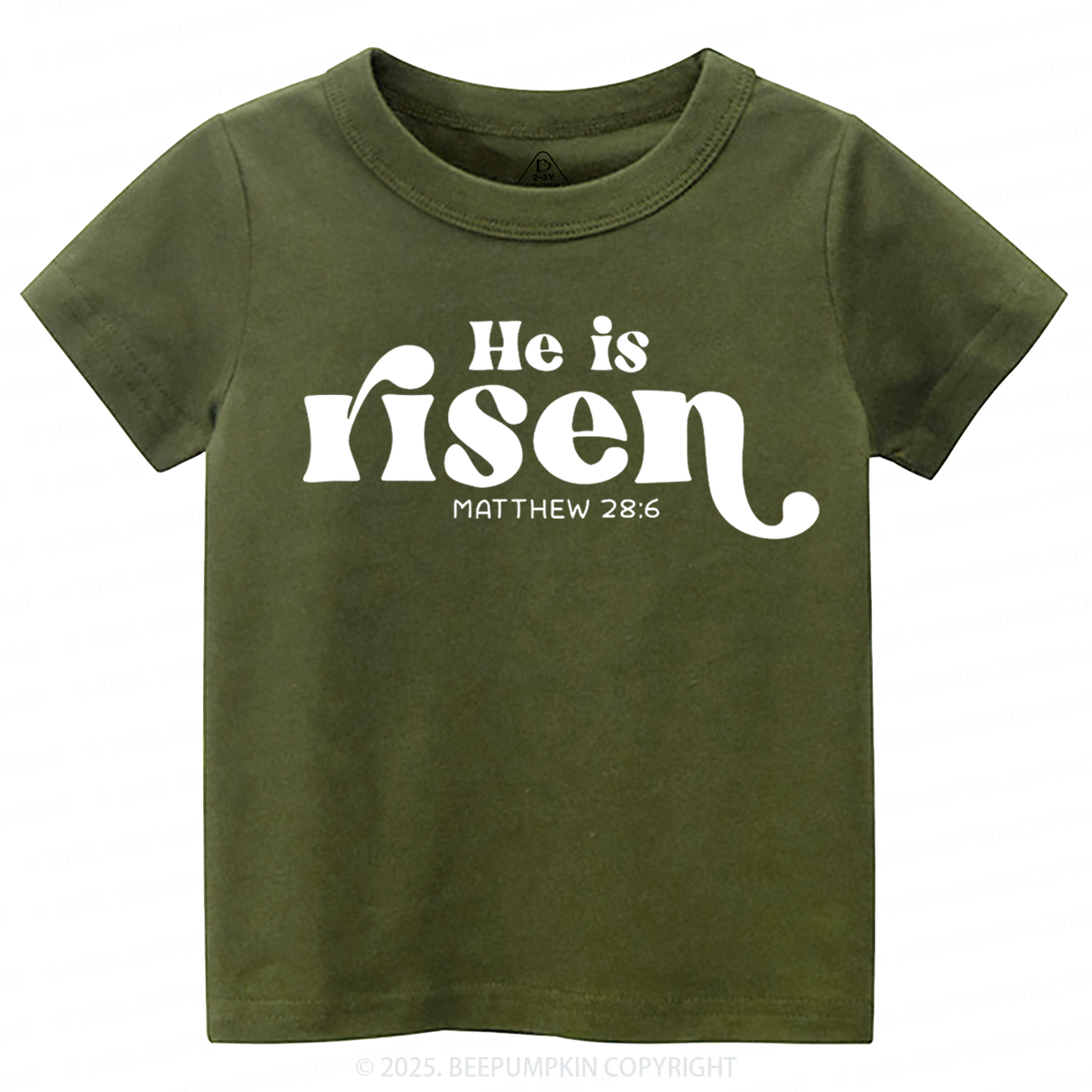 He Is Risen Toddler&Kid's Tees Beepumpkin