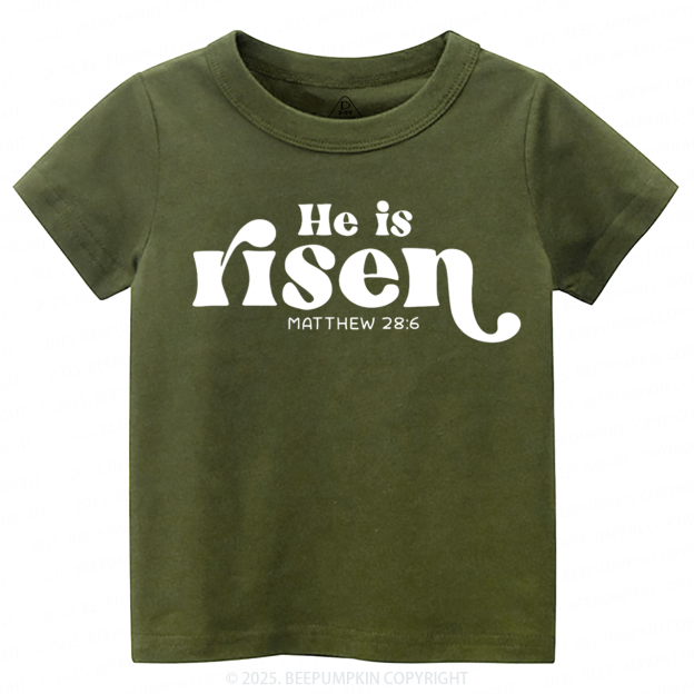 He Is Risen Toddler&Kid's Tees Beepumpkin