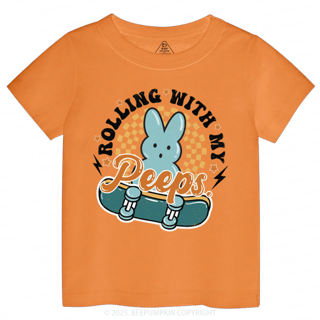Rolling With My Peeps Toddler&Kid's Tees Beepumpkin