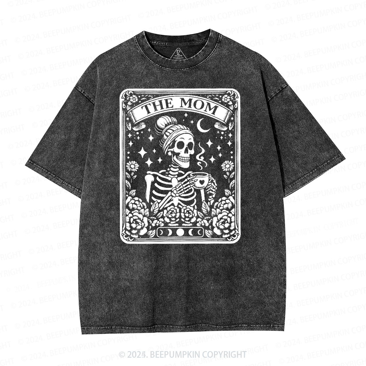 The Mom Tarot Card Mama Washed T-Shirts