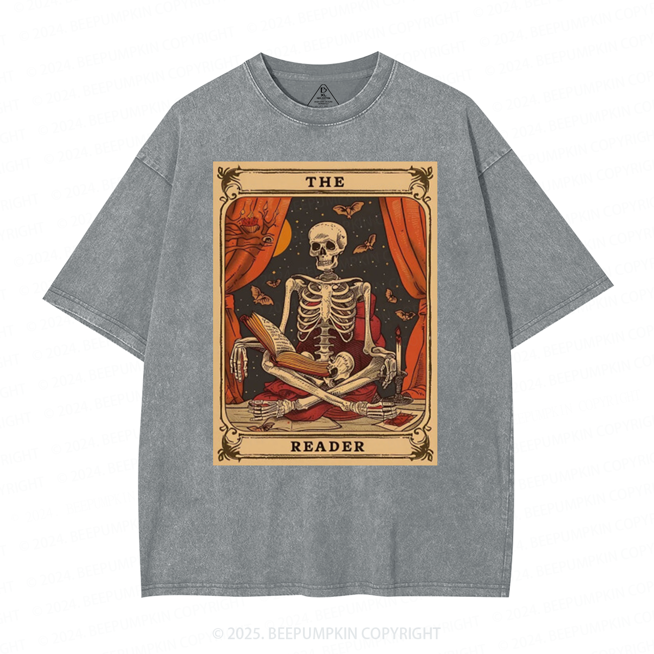 Personalized The Reader Tarot Card Mama Washed T-Shirts