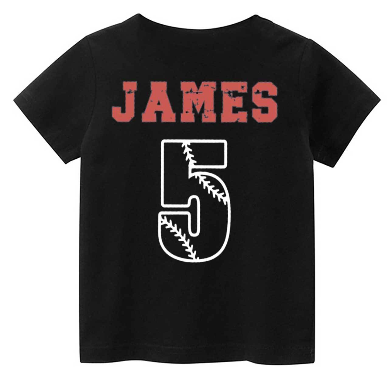 Personalized Snack Muncher Baseball Toddler&Kid's Tees Beepumpkin