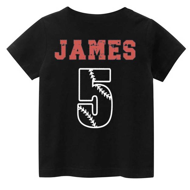 Personalized Snack Muncher Baseball Toddler&Kid's Tees Beepumpkin