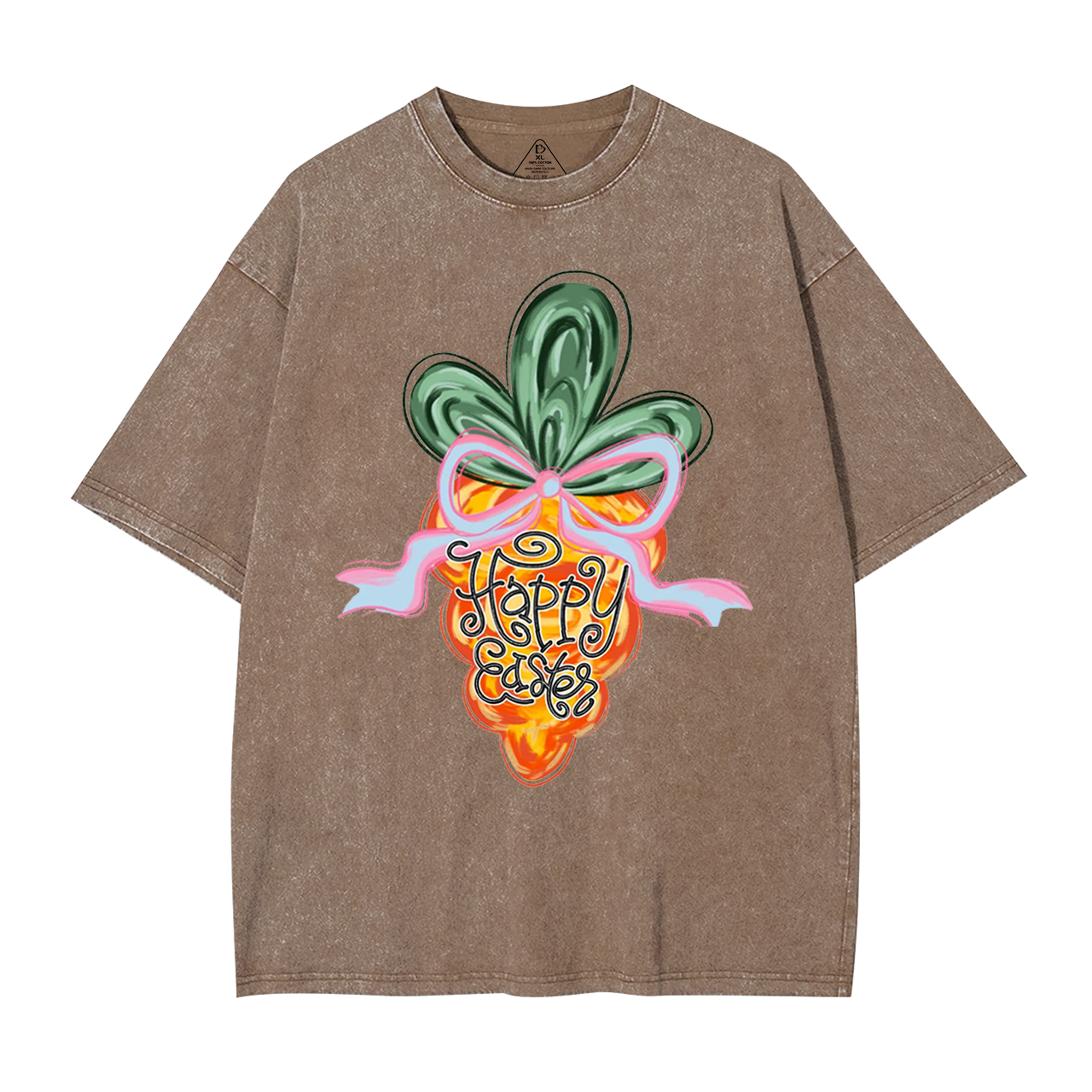 Happy Easter Carrot Mama Washed T-Shirts
