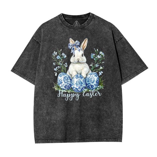 Grand Millennial Easter Mama Washed T-Shirts