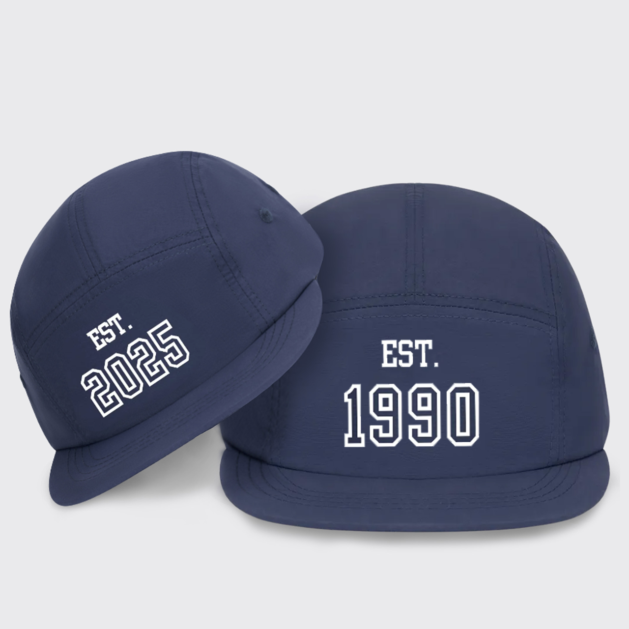 Personalized EST.XXX Five Panel Matching Hat