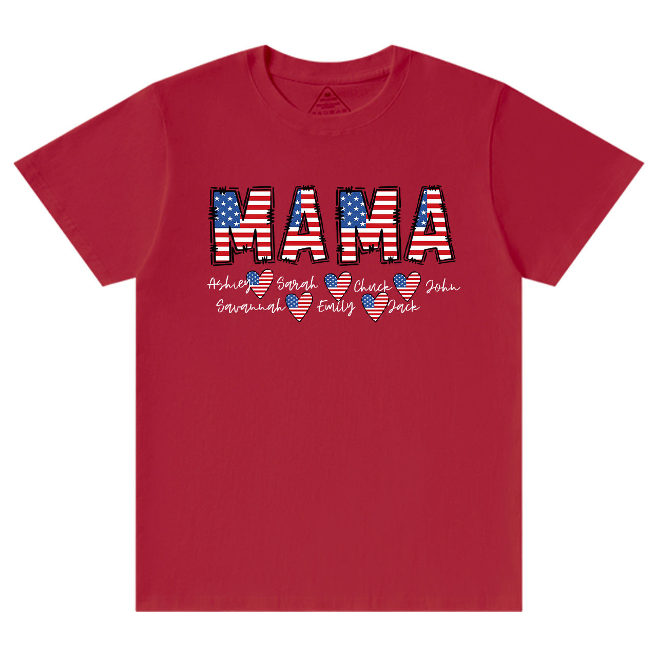 Personalized Name Independence Day Mama T-Shirts