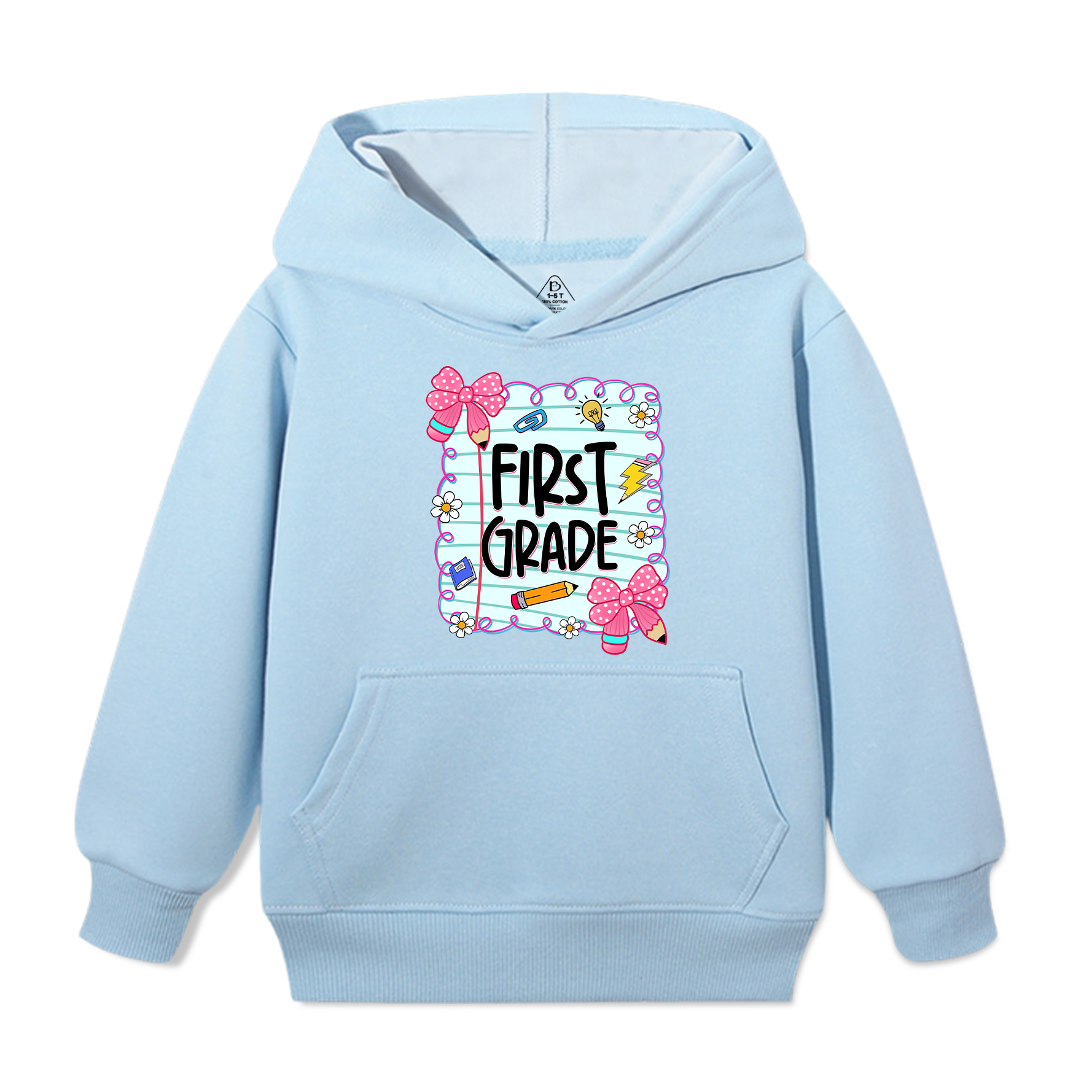 Personalized First Day Of School Kid's Hoodies Beepumpkin