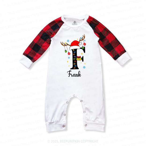 Personalized Alphabet Christmas Name Family Matching Pajamas