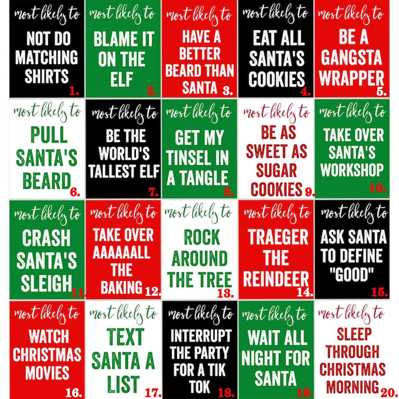 Personalized Most Likely To Funny Christmas Family Matching T-Shirts Beepumpkin