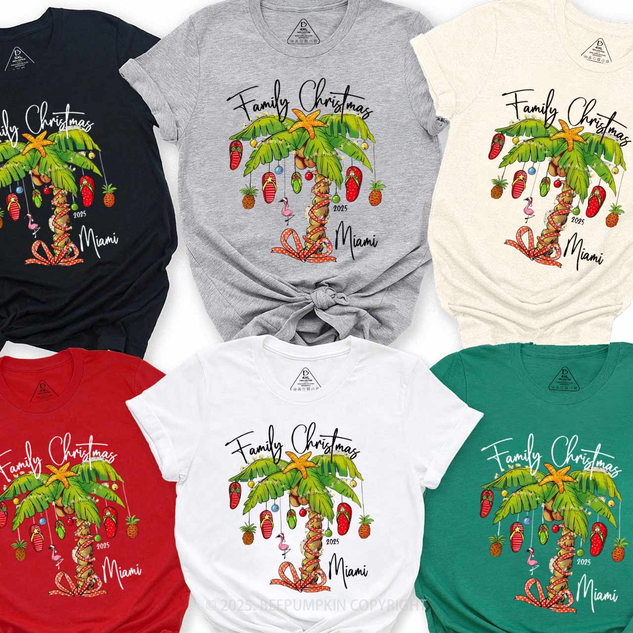 Personalized Christmas Vacation Family Matching T-Shirts Beepumpkin