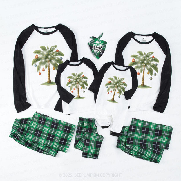 Christmas Palm Tree Family Matching Pajamas