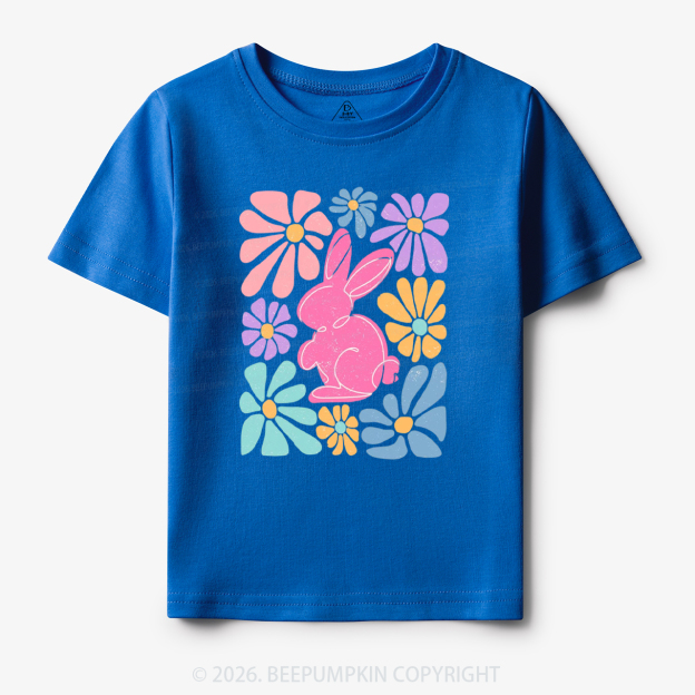 Easter Bunny Floral Toddler&Kid's Tees
