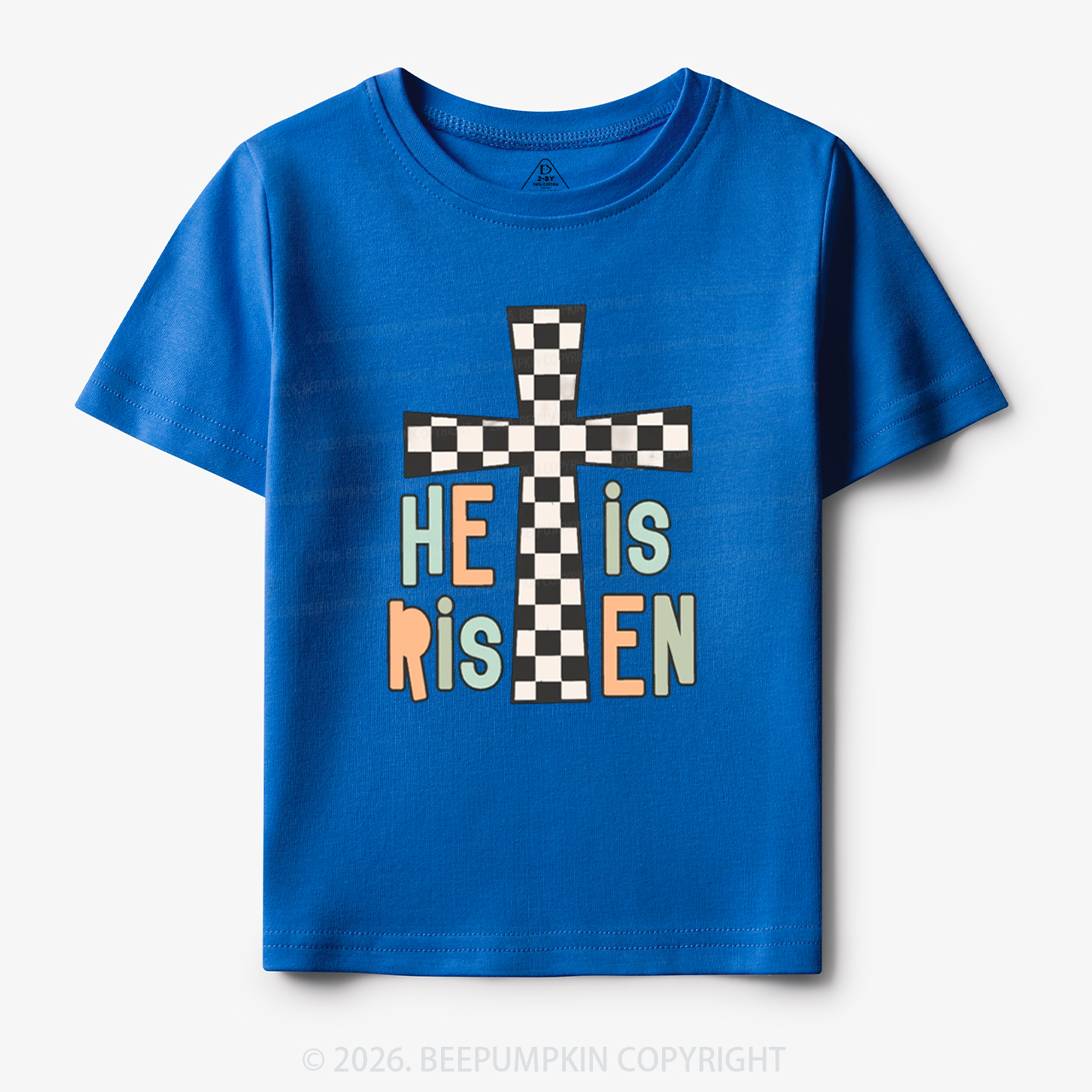 He Is Risen Easter Trendy Christian Toddler&Kid's Tees