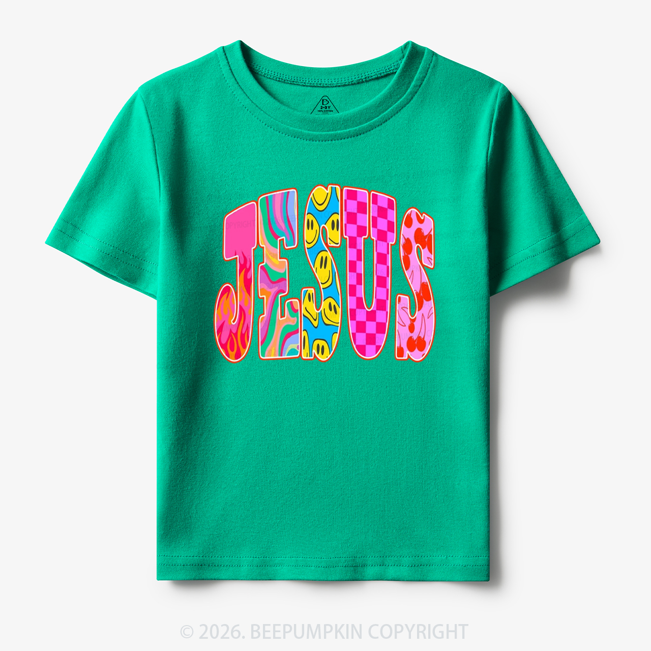 Jesus Loves Me Retro Colorful Toddler&Kid's Tees