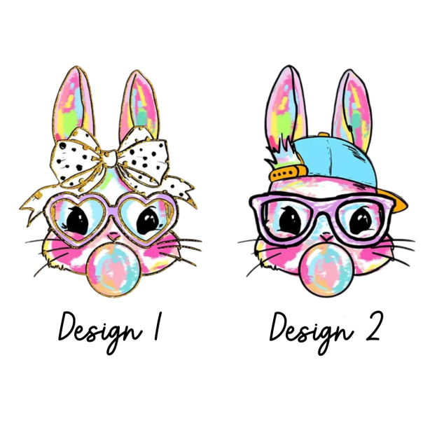 Personalized Kid Name Easter Bunny Coquette Bow Kid's Sweatshirt