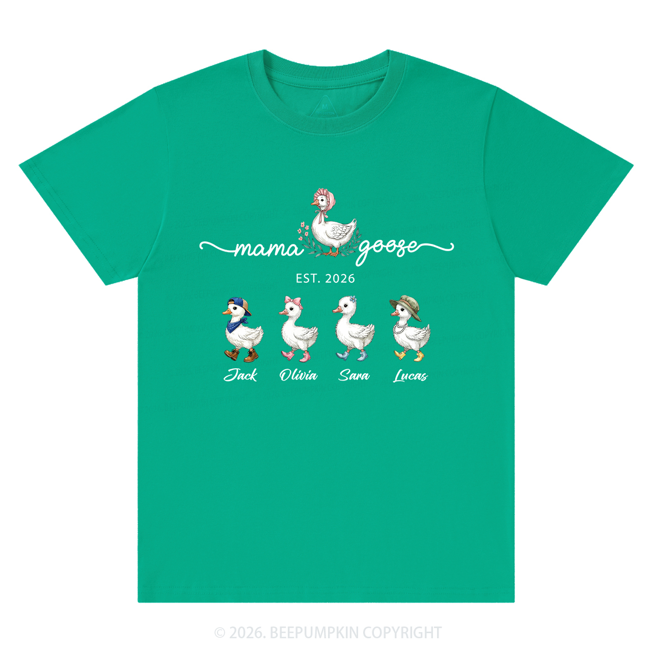 Personalized Mama Kids Names T-Shirts