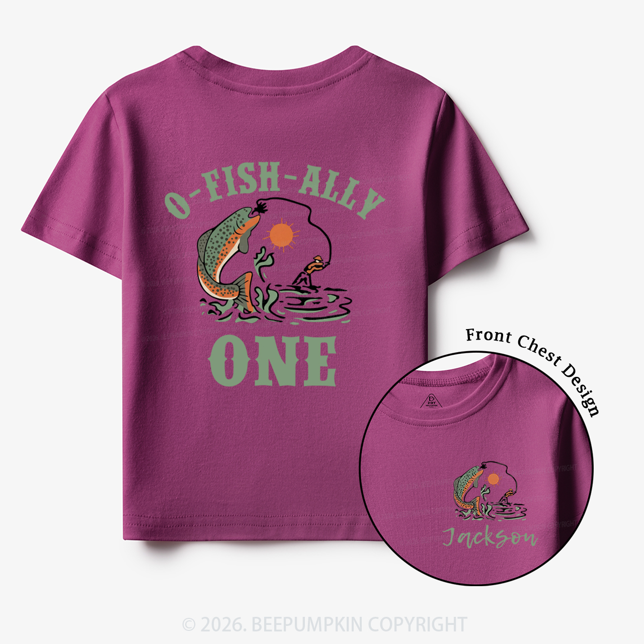 Personalized O-Fish-Ally One Birthday Party Toddler&Kid's Tees
