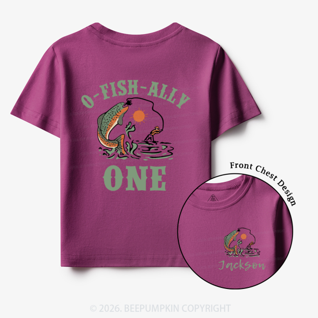 Personalized O-Fish-Ally One Birthday Party Toddler&Kid's Tees