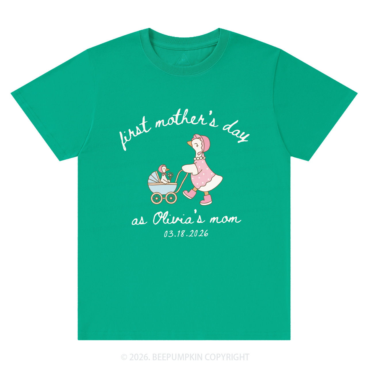 Personalized Goose Mama First Mother's Day T-Shirts