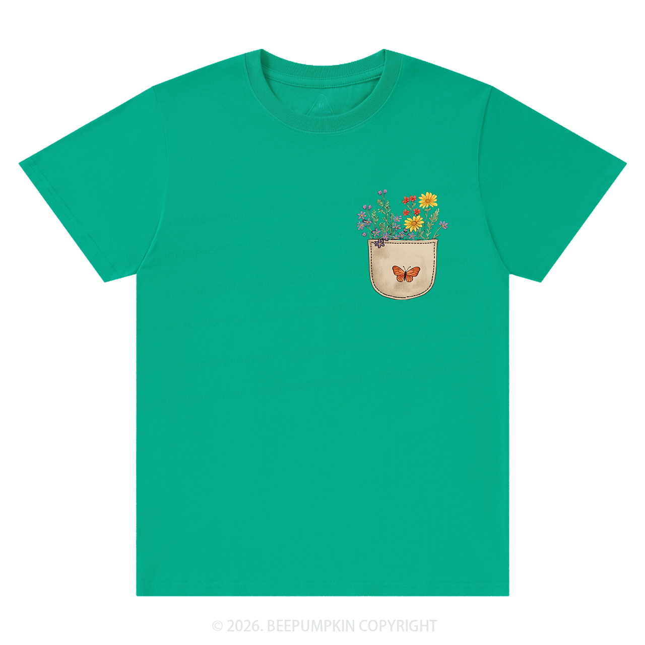 Wild Flowers Pocket T-Shirts