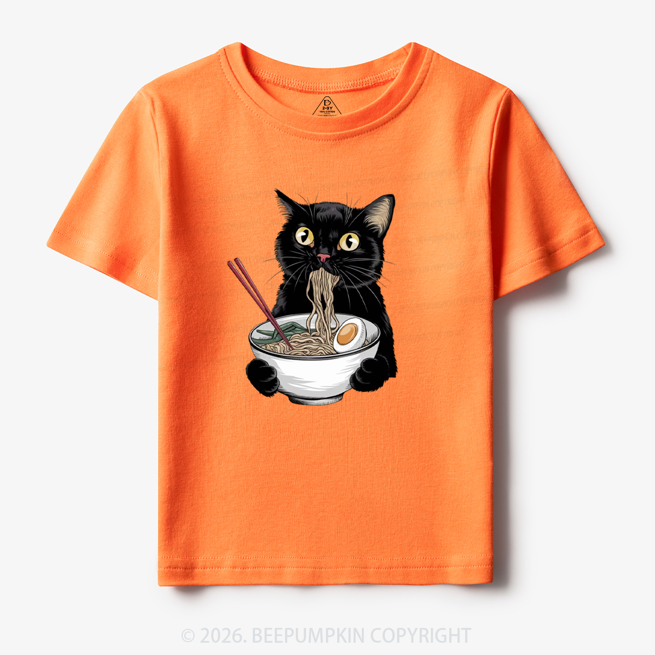Ramen Black Cat Toddler&Kid's Tees