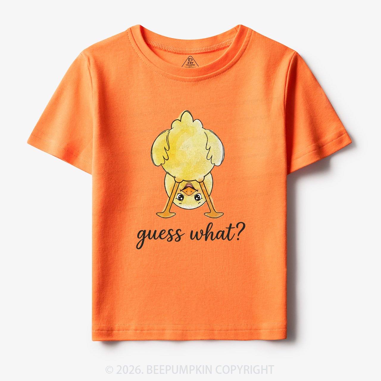 Guess What Chicken Butt Cute Funny Animal Toddler&Kid's Tees