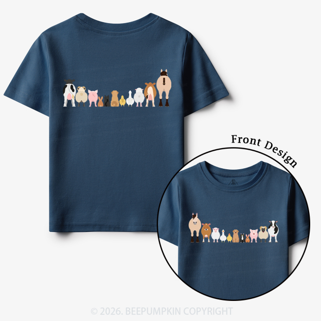 Cute Farm Animals Toddler&Kid's Tees