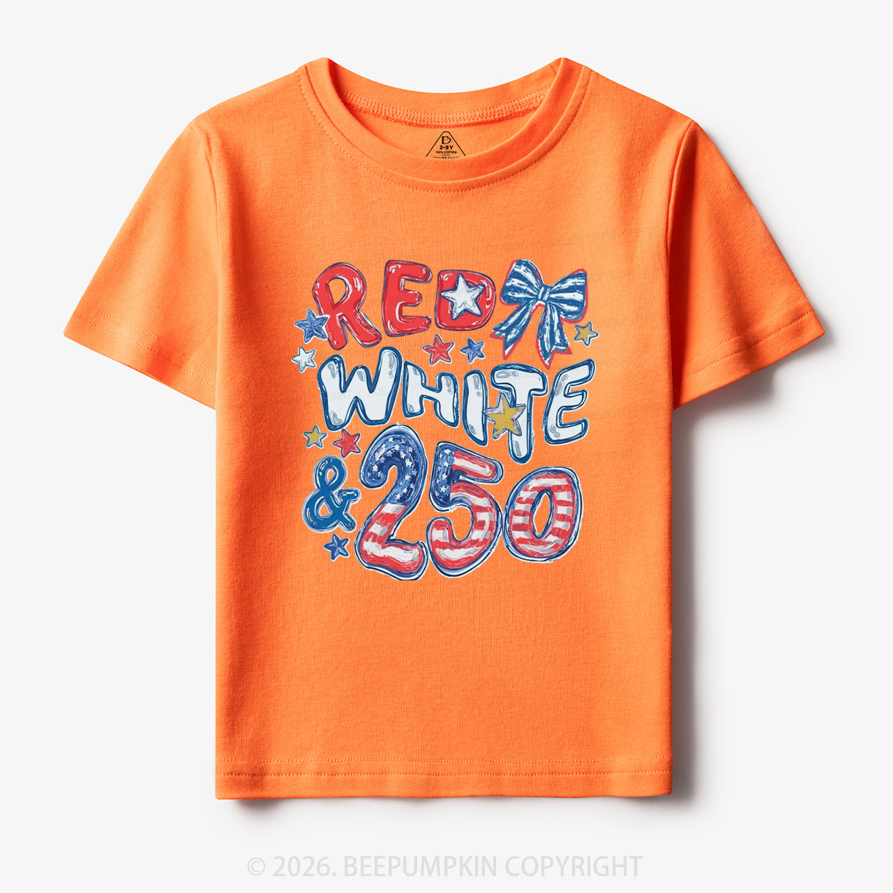 Red White & 250 Anniversary Toddler&Kid's Tees