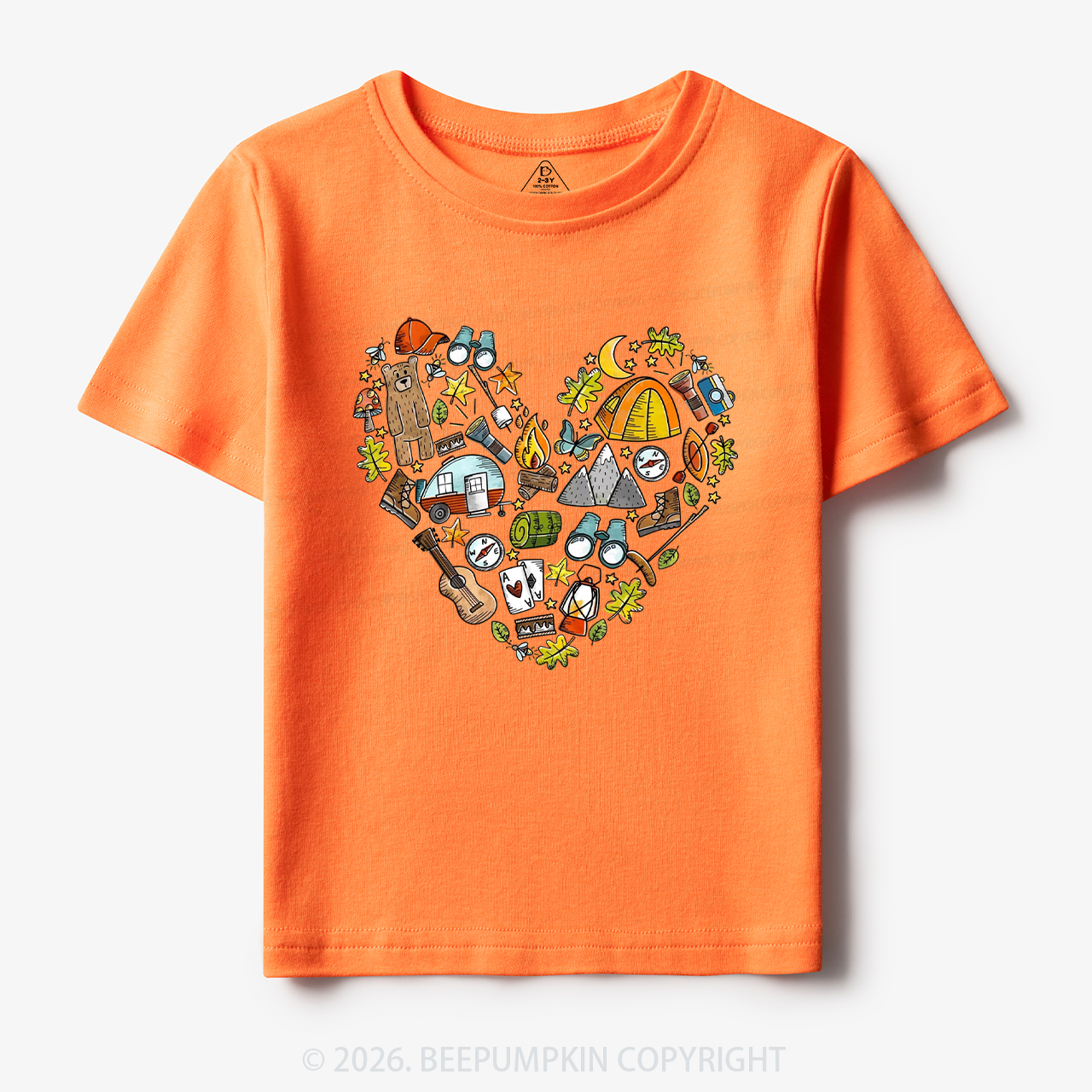 Love Camping Funny Hiking Toddler&Kid's Tees