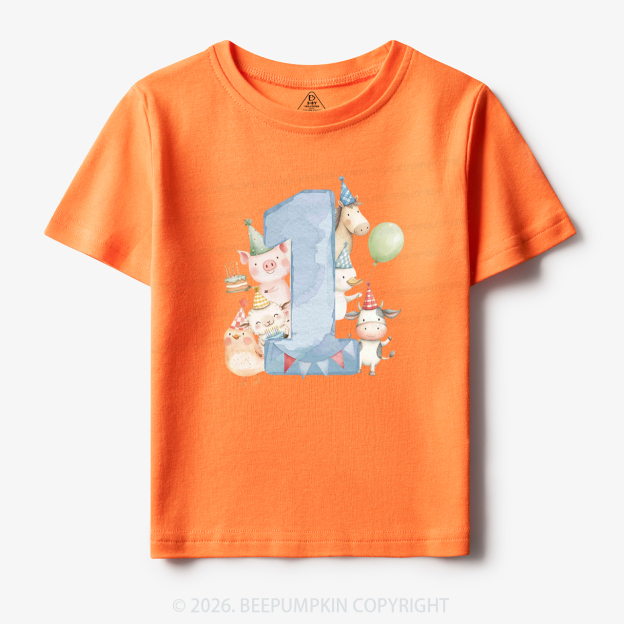 Personalized Farm Birthday Toddler&Kid's Tees