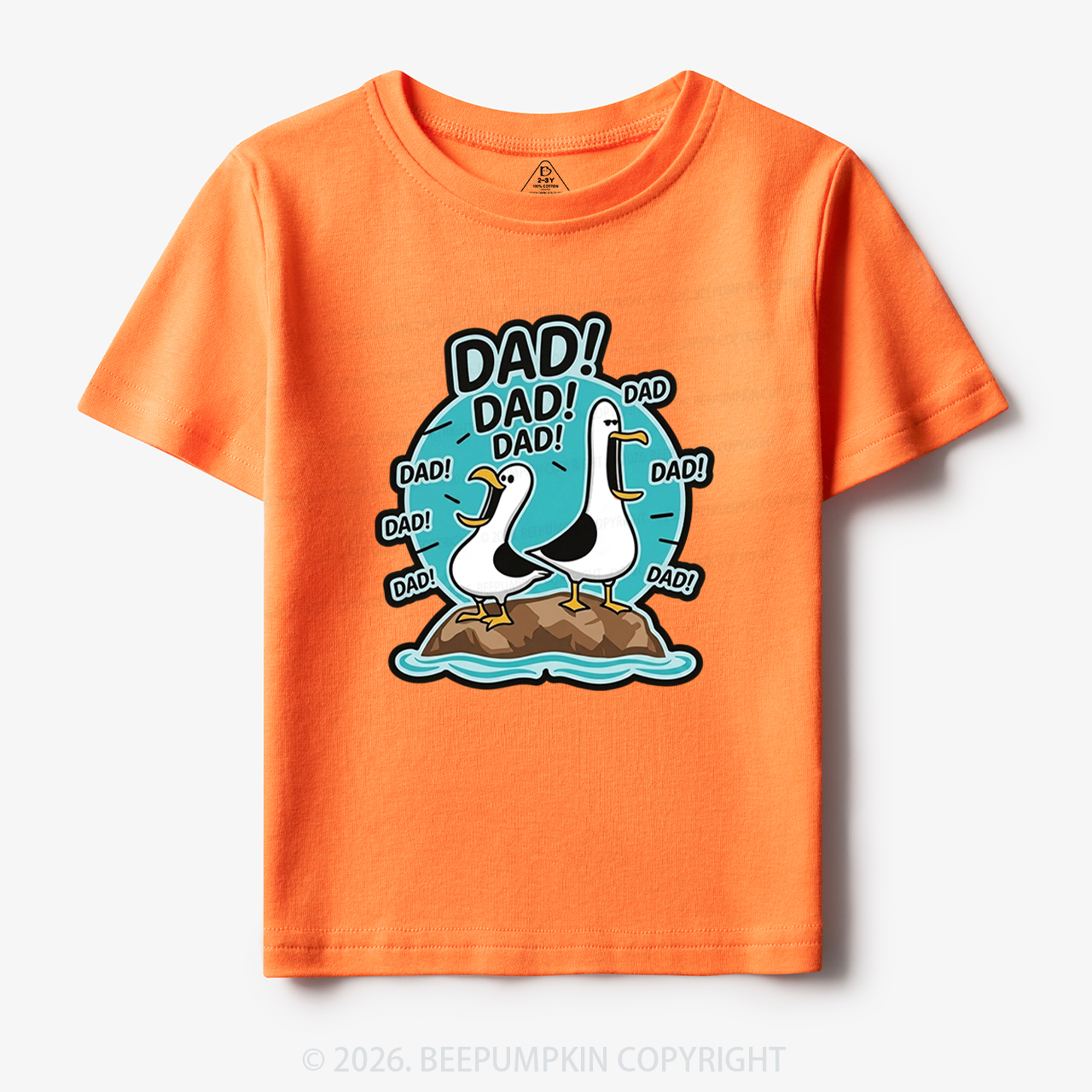 Funny Seagull DAD Toddler&Kid's Tees