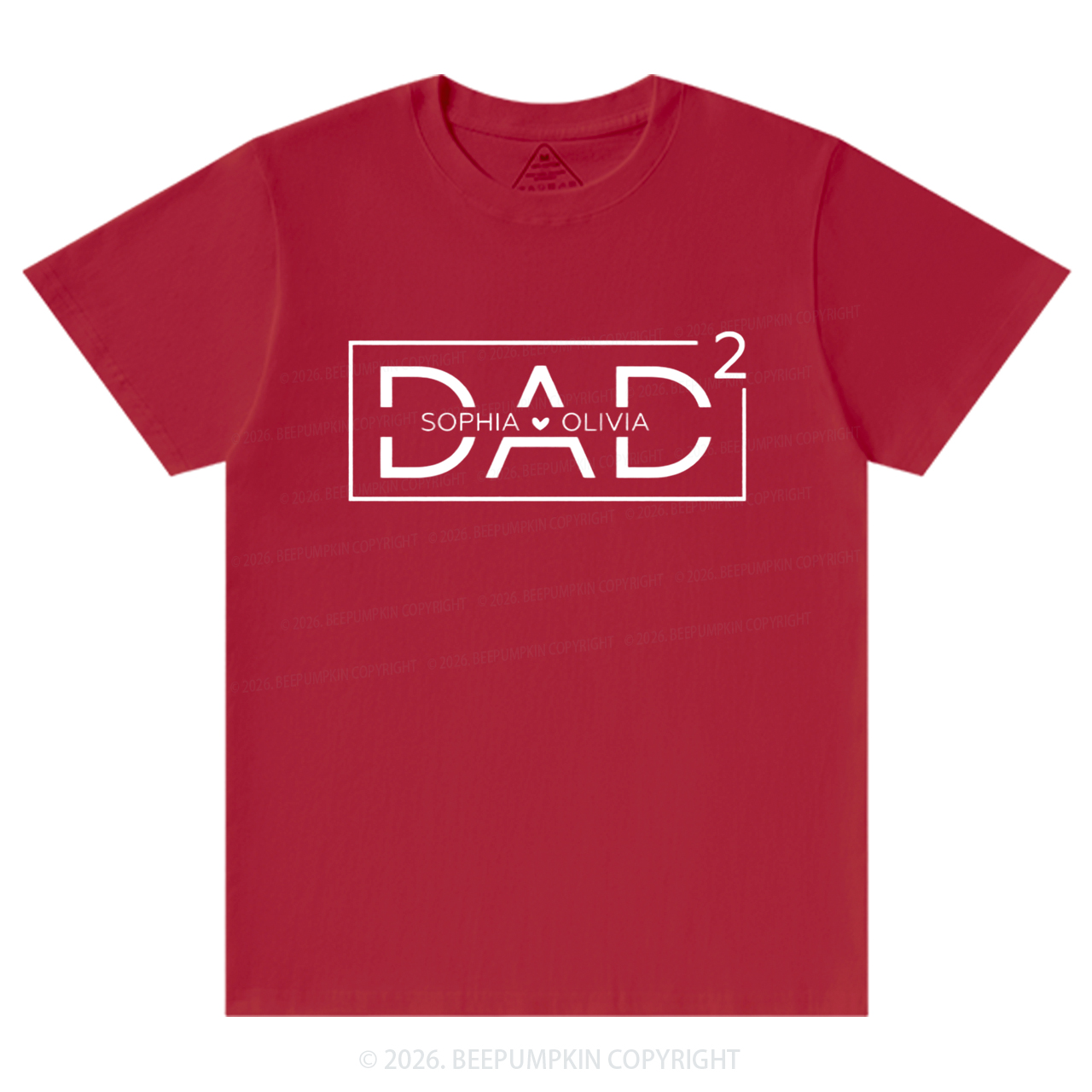 Personalized Dad Squared With Kids Names T-Shirts