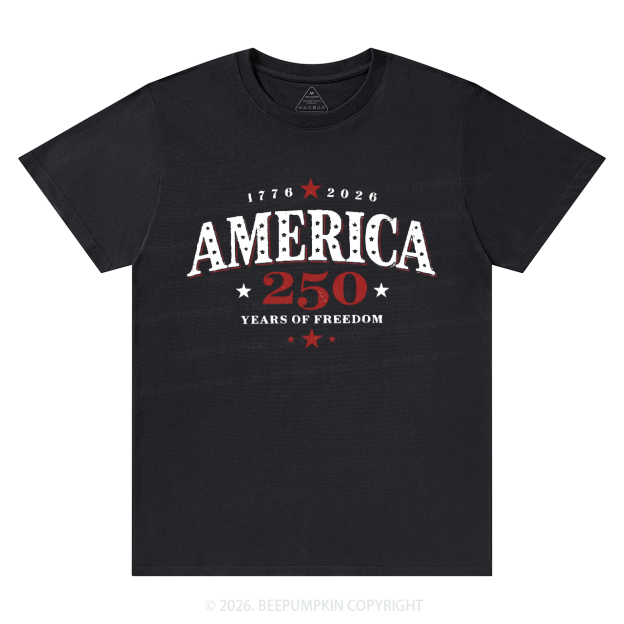 America 250 Years Freedom Retro Americana T-Shirts
