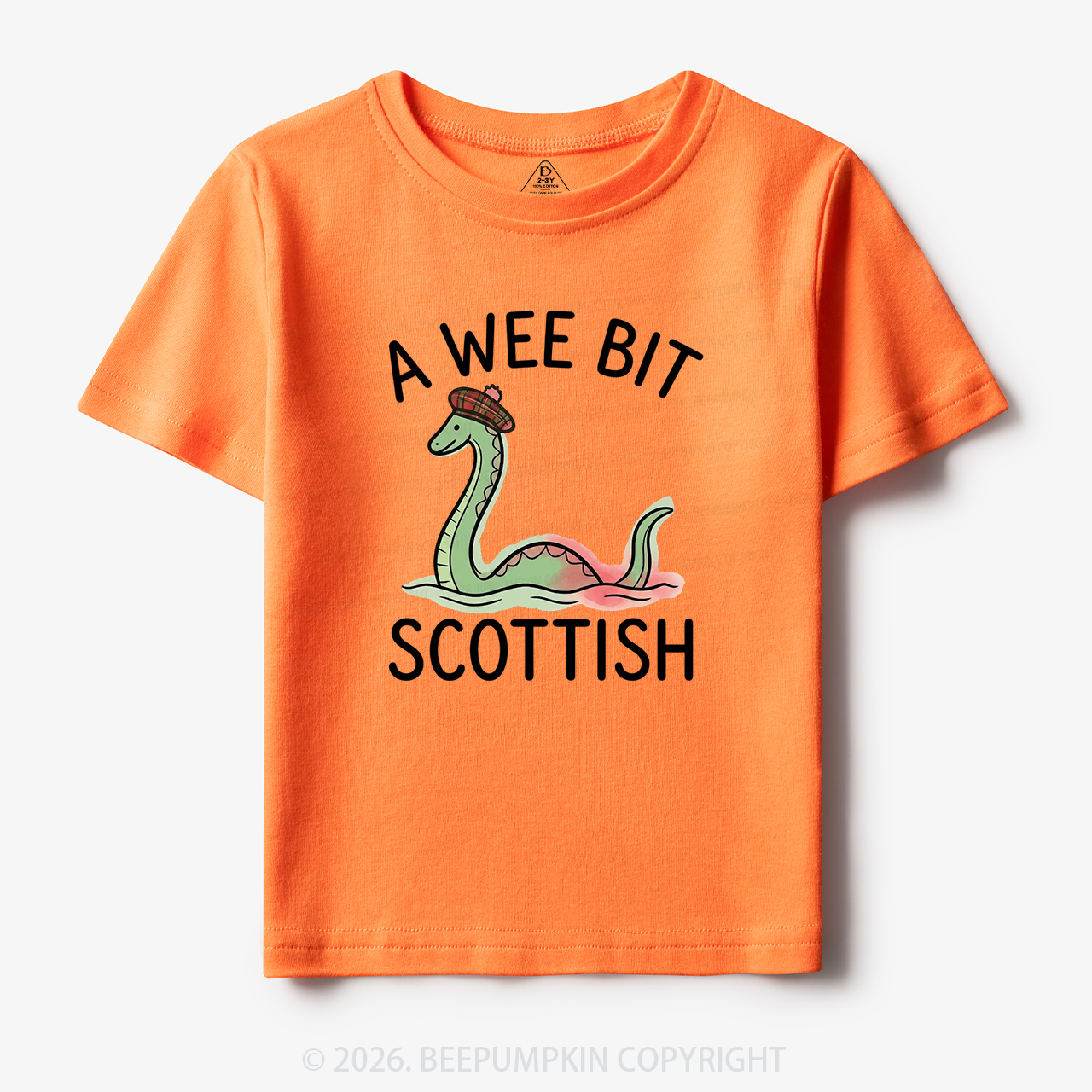 A Wee Bit Scottish Funny Loch Ness Monster Toddler&Kid's Tees