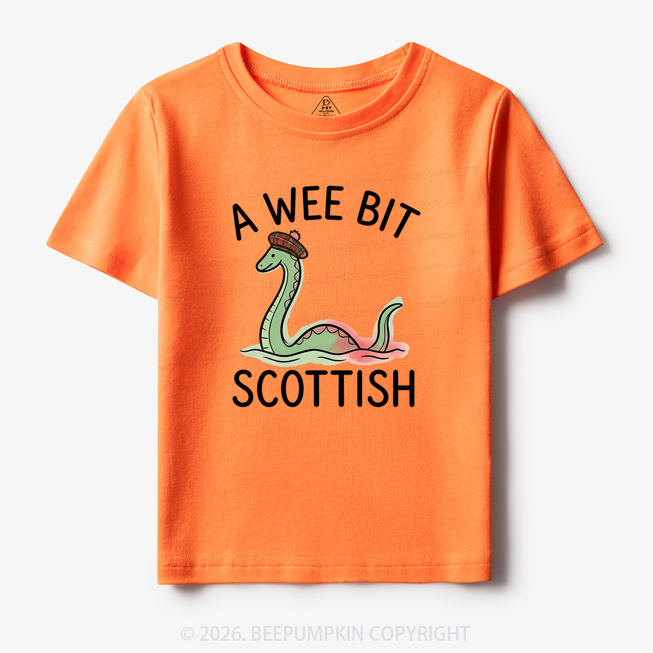 A Wee Bit Scottish Funny Loch Ness Monster Toddler&Kid's Tees