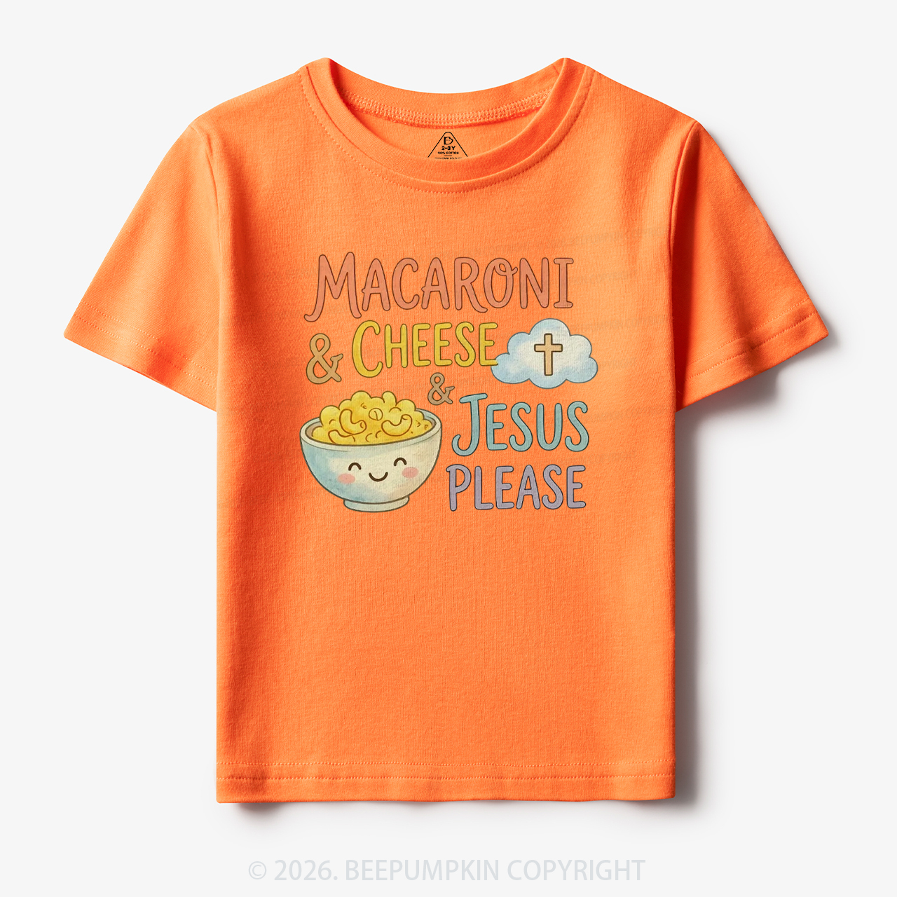 Macaroni & Cheese & Jesus Please Toddler&Kid's Tees