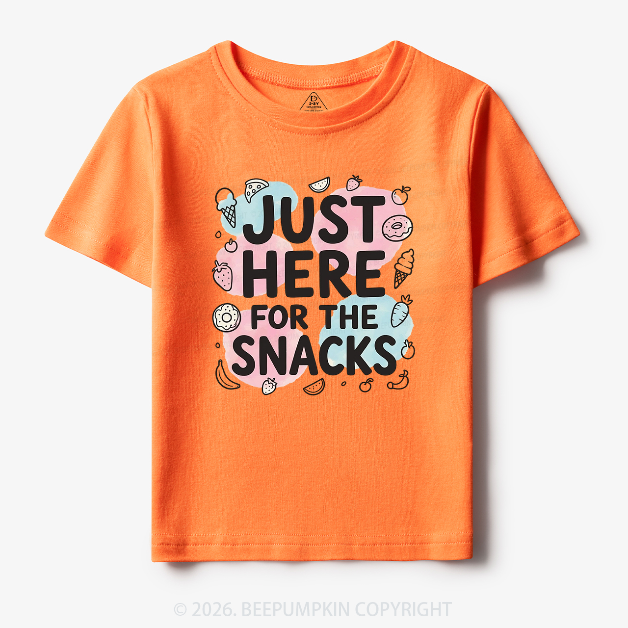 Just Here for the Snacks Funny Toddler&Kid's Tees