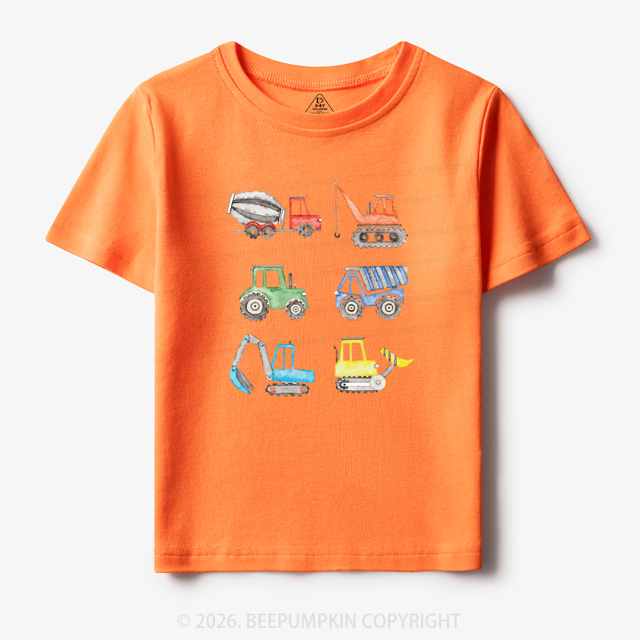 Truck Construction Excavator Toddler&Kid's Tees