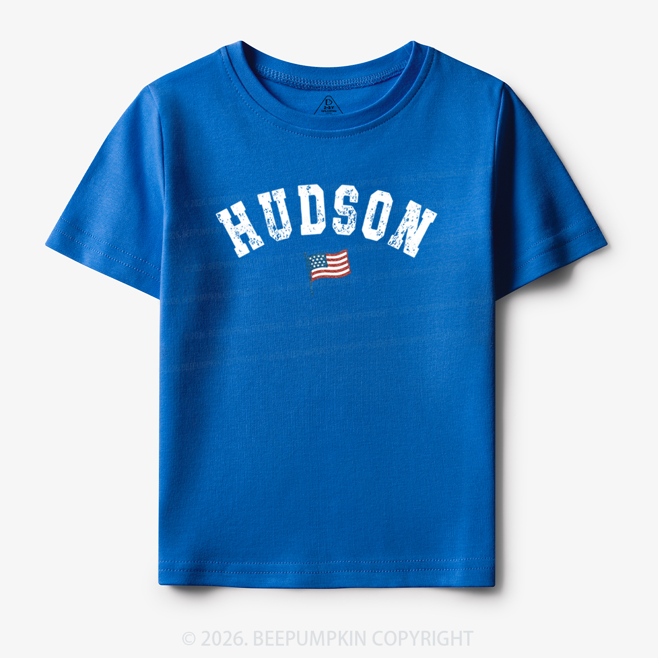 Personalized USA Flag with Name Toddler&Kid's Tees