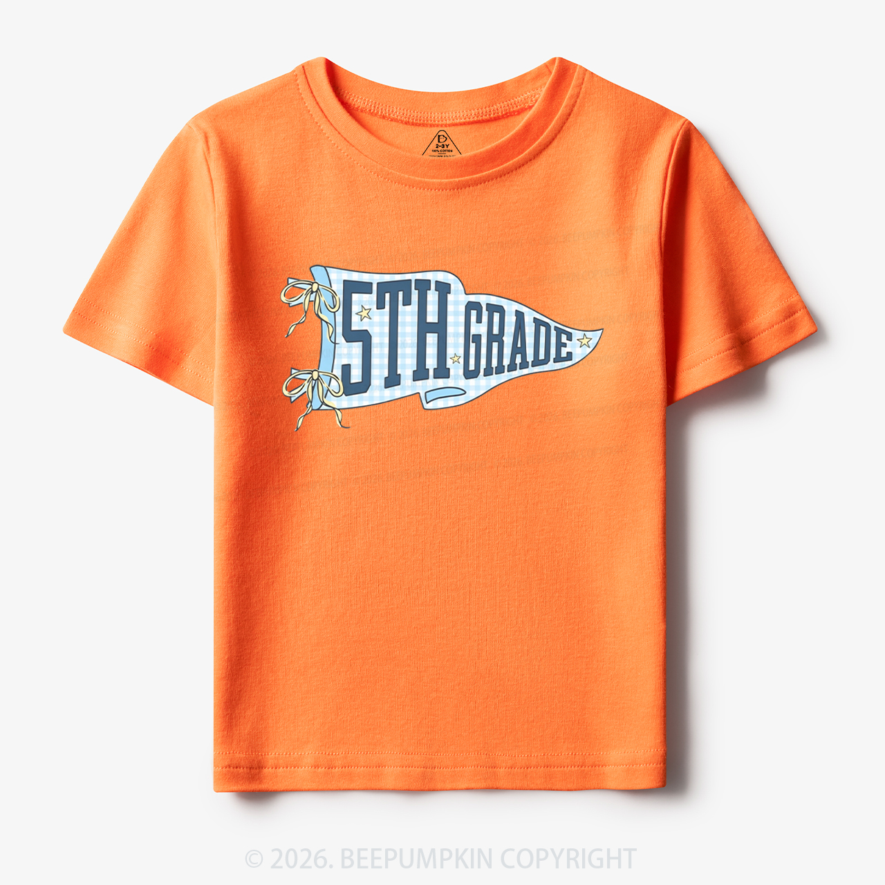 Personalized Pennant Grade Level Team Toddler&Kid's Tees