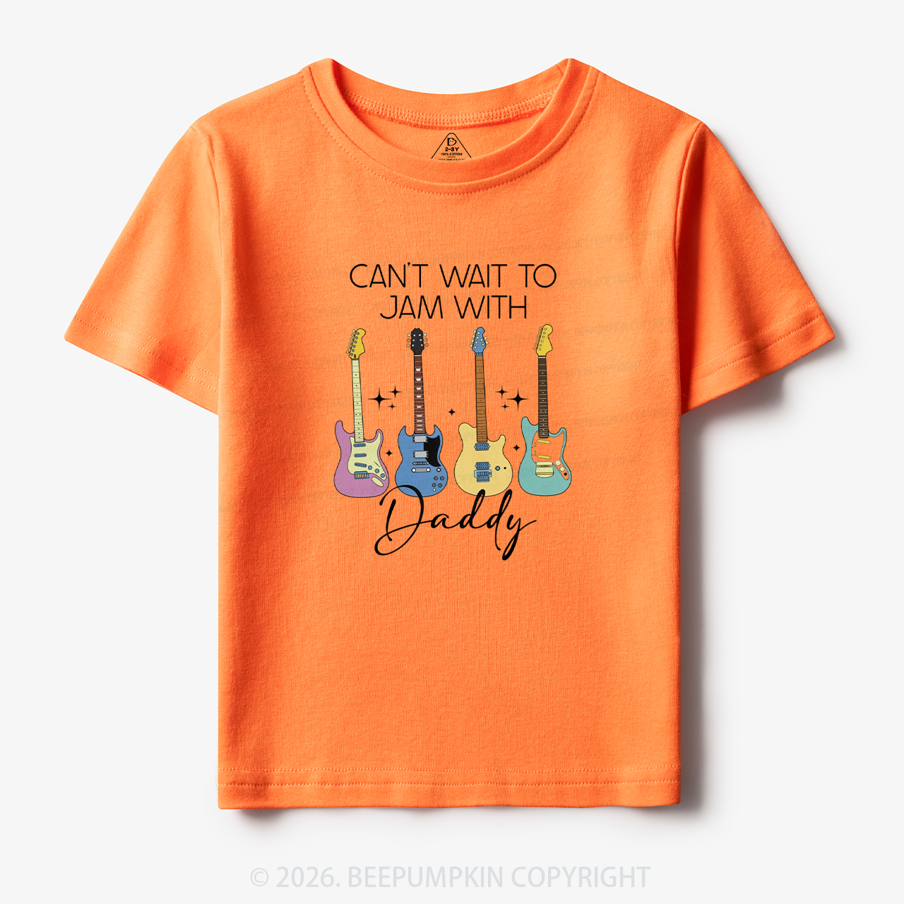 Can't Wait To Jam With Daddy Guitar Toddler&Kid's Tees
