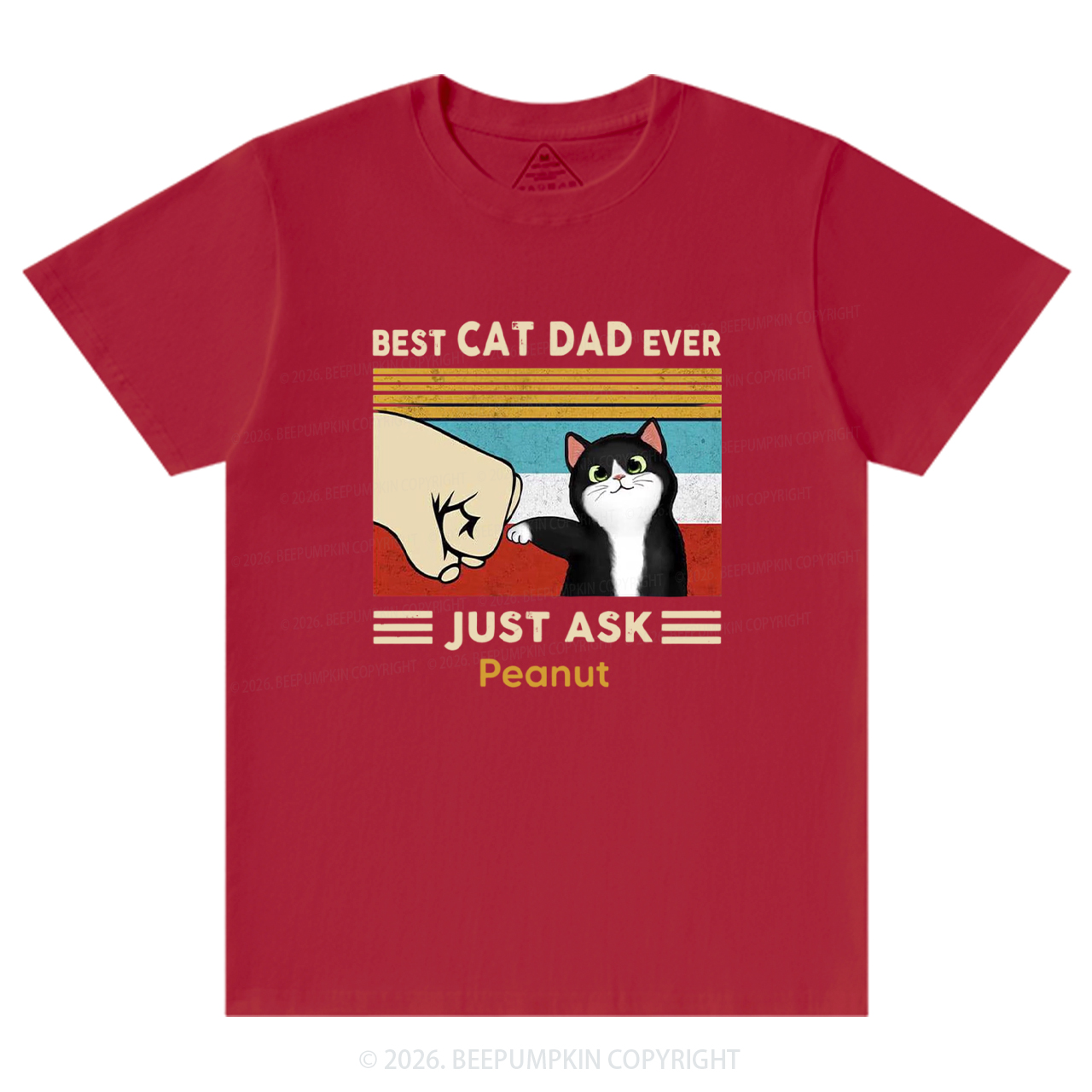 Personalized Best Cat Dad Ever T-Shirts