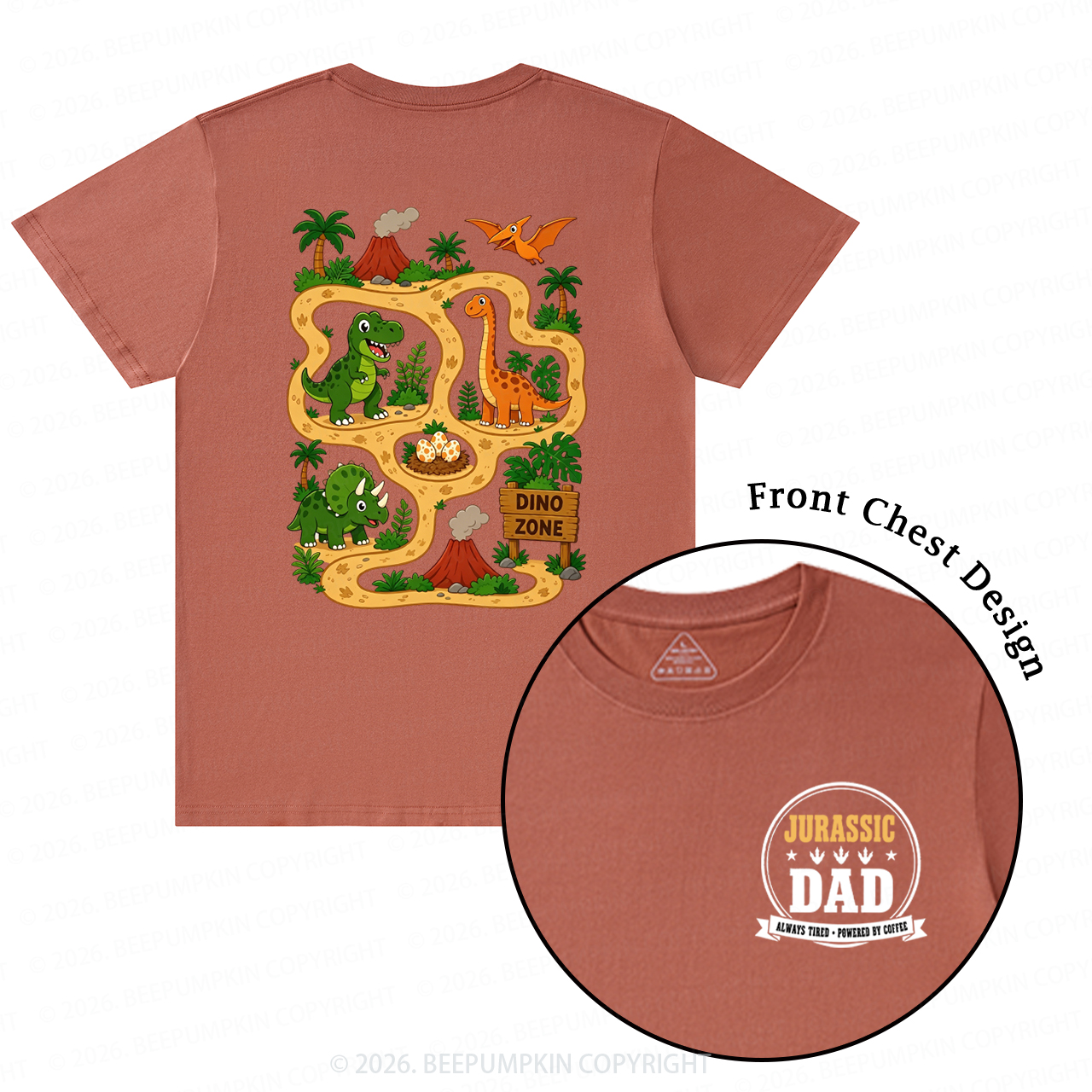 Daddysaurus Fathers Day T-Shirts