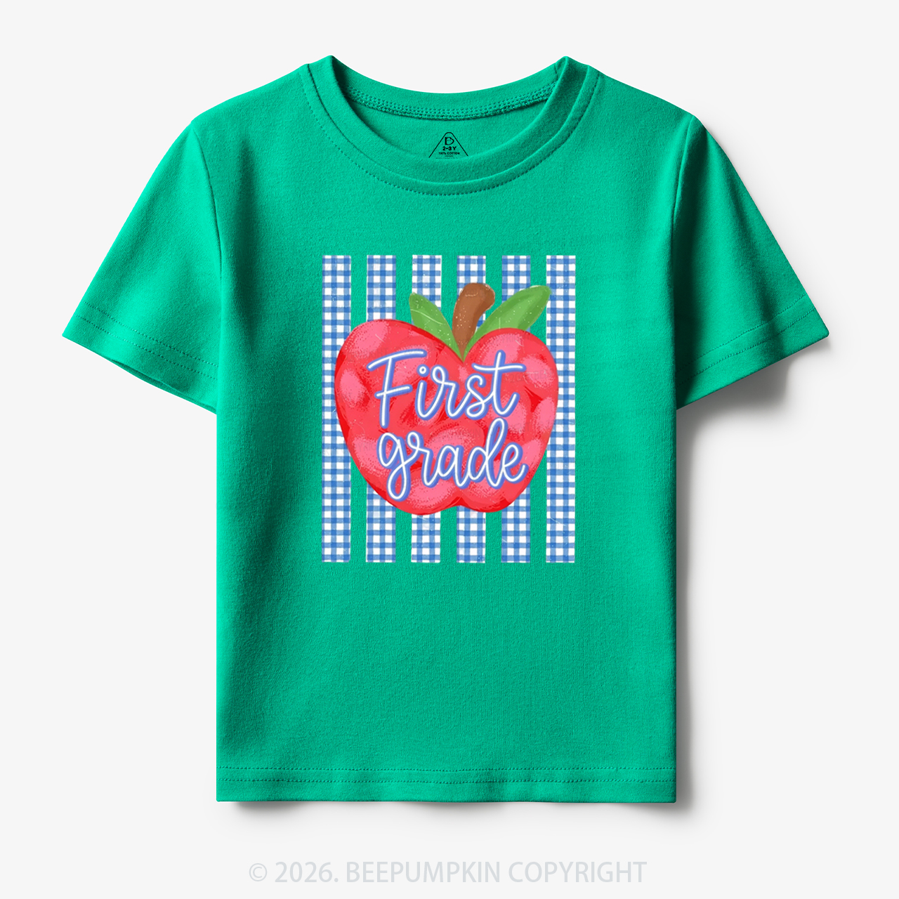Striped Apple Grade Back To School Toddler&Kid's Tees