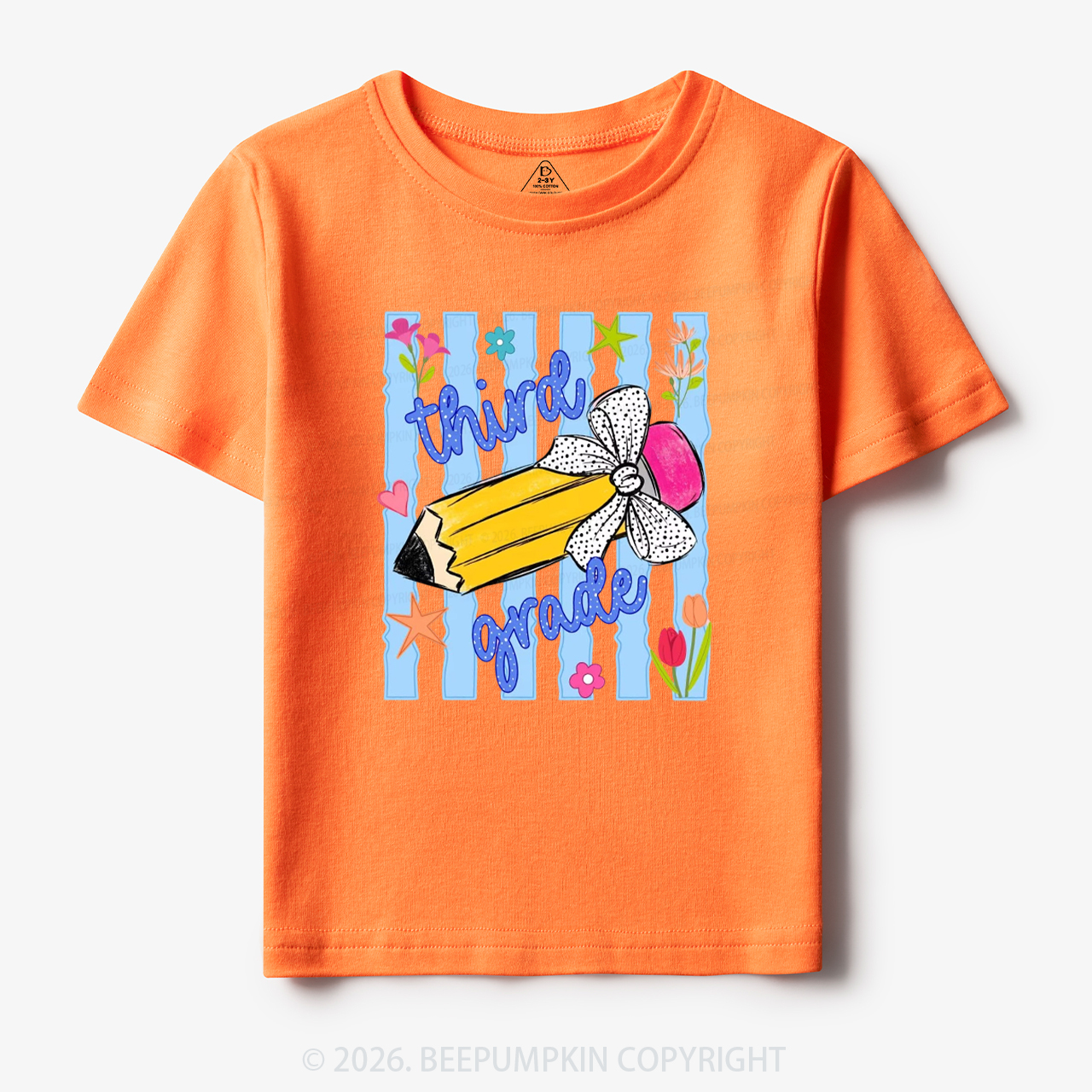 Striped Pencil Pre-K To Fifth Grade Toddler&Kid's Tees