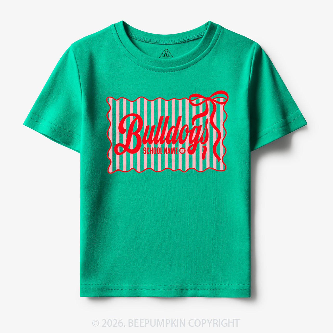 Personalized School Name Mascot Toddler&Kid's Tees